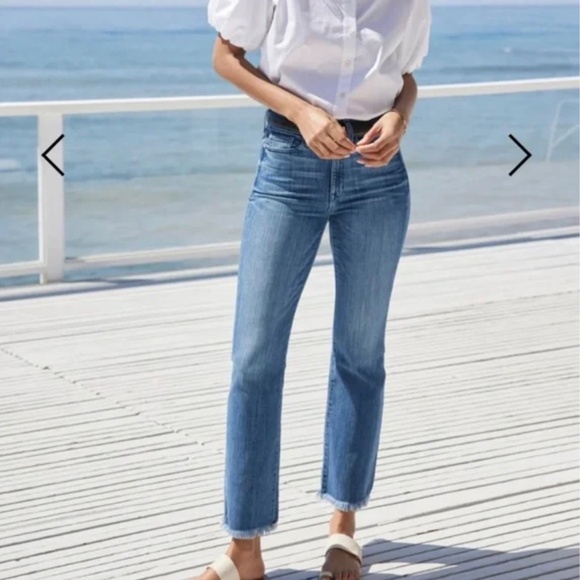 AYR The Pop Jeans, Straight Leg Frayed Hem, 30 Short - Picture 13 of 14